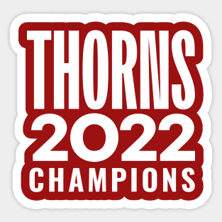 Thorns Champions 12 Sticker